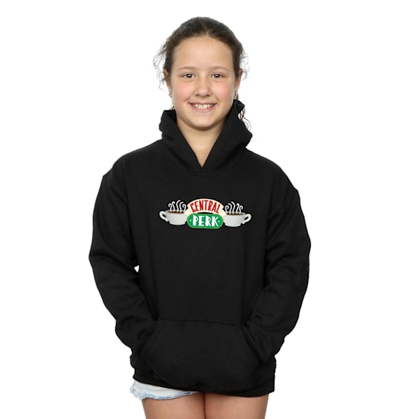 Friends Girls Central Perk Hoodie 7-8 år Svart Black 7-8 Years