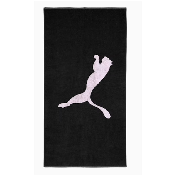 Puma Team Logo Mikrofiberhandduk 100cm x 50cm Svart/Vit Black/White 100cm x 50cm