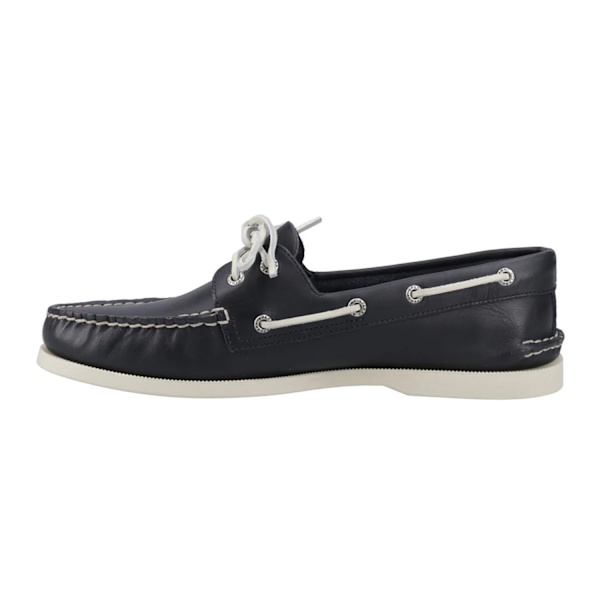 Sperry Herr Äkta Fullnarv Läder 2 Öljetter Båtskor 9. Navy 9.5 UK