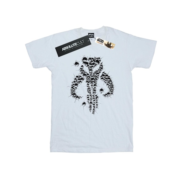 Star Wars The Mandalorian Blaster Skull T-shirt XL Vit White XL