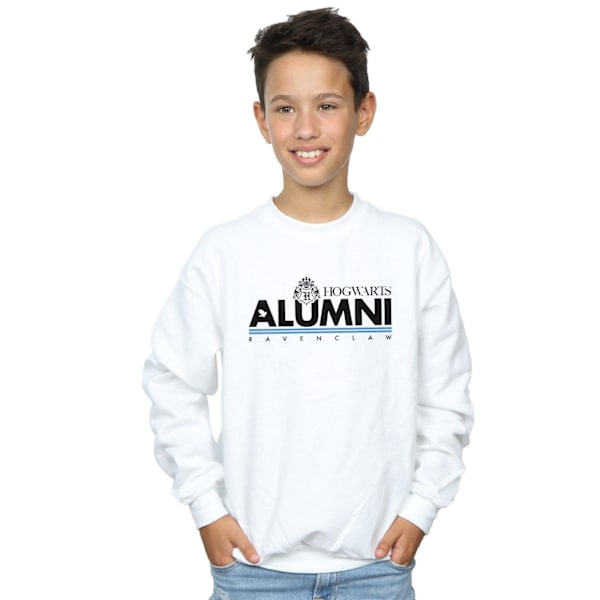 Harry Potter Boys Hogwarts Alumni Ravenclaw Sweatshirt 7-8 år White 7-8 Years