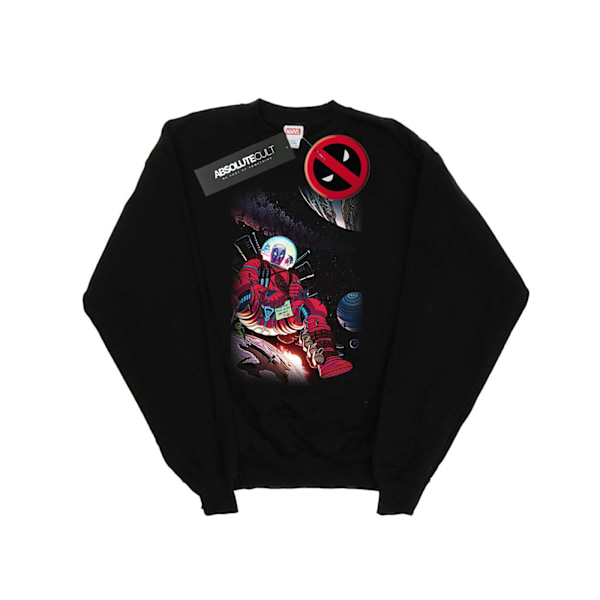 Marvel Womens/Ladies Deadpool Astronaut Sweatshirt M Svart Black M