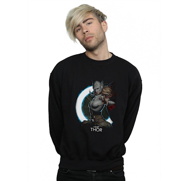 Marvel Mens Female Legacy Thor Sweatshirt 3XL Svart Black 3XL