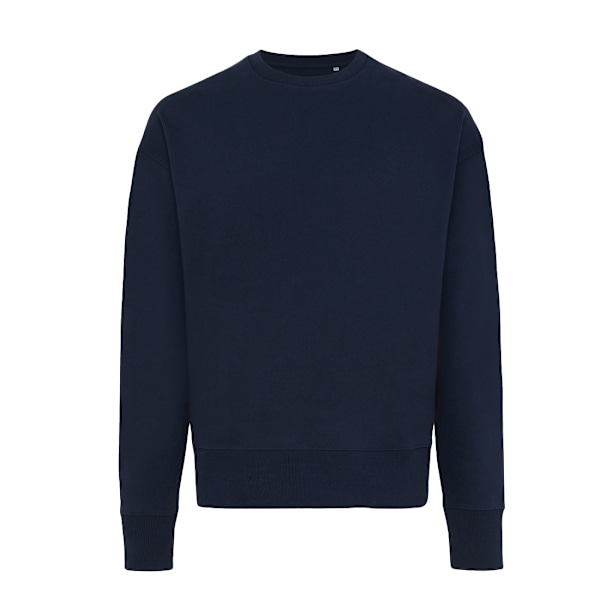 Iqoniq Unisex Vuxen Kruger Återvunnen Bomull Rundhals Avslappnad Passform Navy S