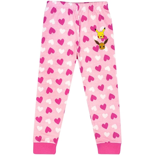 Pokemon Girls Besties Lång Pyjamas Set 7-8 År Vit/Rosa/Silver White/Pink/Silver 7-8 Years