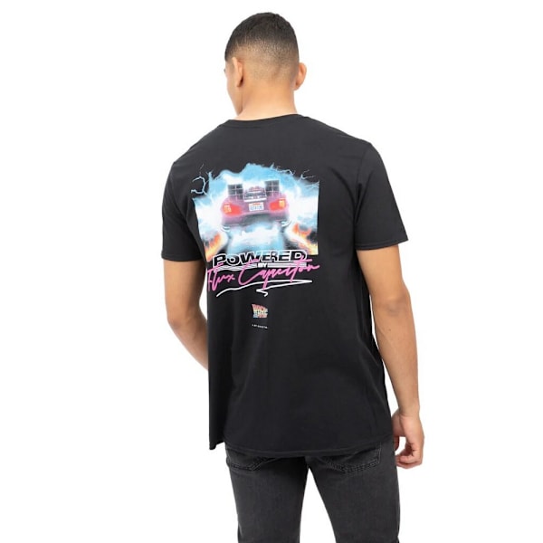 Back To The Future Herr Flux Kondensator Bomull T-shirt S Svart/Blå Black/Blue S
