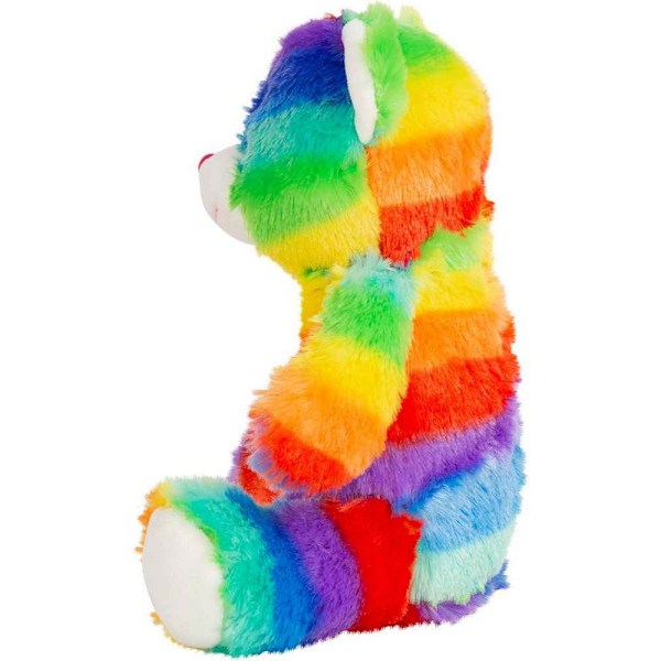 Mumbles Zipped Rainbow Bear Plyschleksak En Storlek Flerfärgad Multicoloured One Size