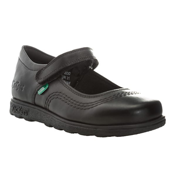 Kickers Flickor Fragma Pop Skolskor i Läder 2.5 UK Svart Black 2.5 UK