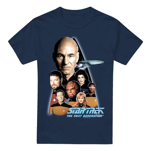 Star Trek Herr Next Generation Crew T-shirt M Marinblå Navy M