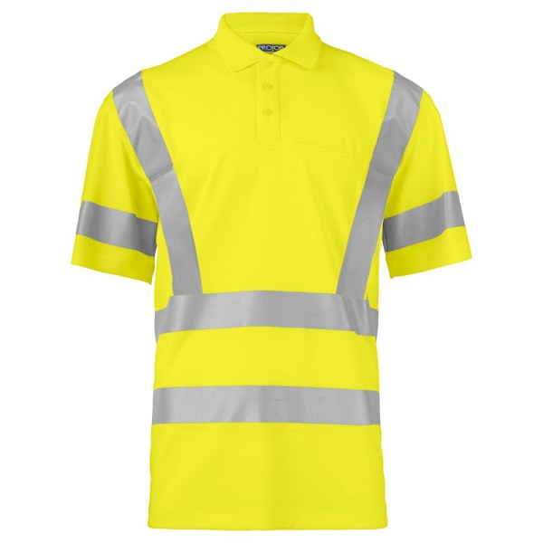 Projob Reflekterande Piqué Poloshirt XXL Gul Yellow XXL