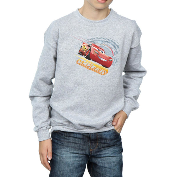 Disney Boys Cars Lightning McQueen Sweatshirt 7-8 Years Sports Sports Grey 7-8 Years