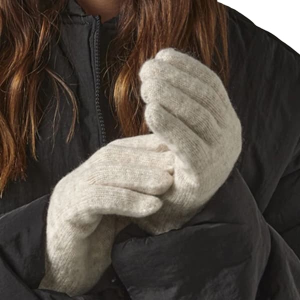 Beechfield Cosy Cuffed Marl Ribbed Vinterhandskar En Storlek Almon Almond One Size