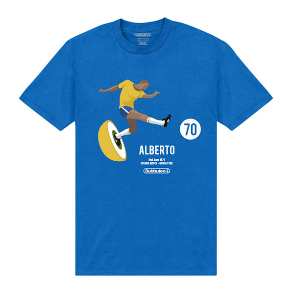 Subbuteo Unisex Adult Alberto T-Shirt XXL Royal Blue Royal Blue XXL