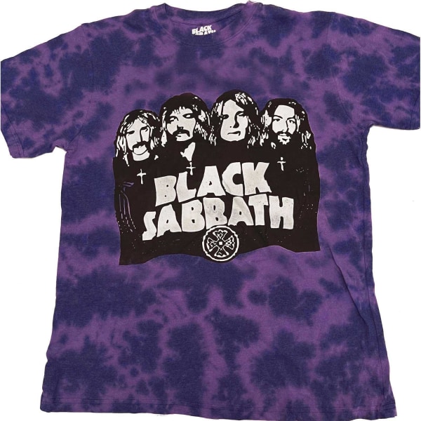 Black Sabbath barn/barn band Tie Dye T-shirt 1-2 år Pur Purple 1-2 Years