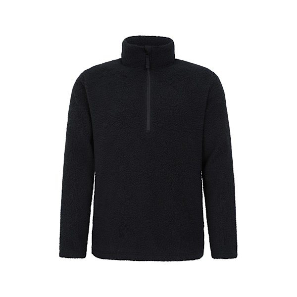 Mountain Warehouse Herr Ted Borg Halvzip Fleece Top XXS Svart Black XXS