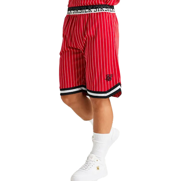 SikSilk Pojkar Klassiska Retro Basketshorts 13-14 År Röd Red 13-14 Years