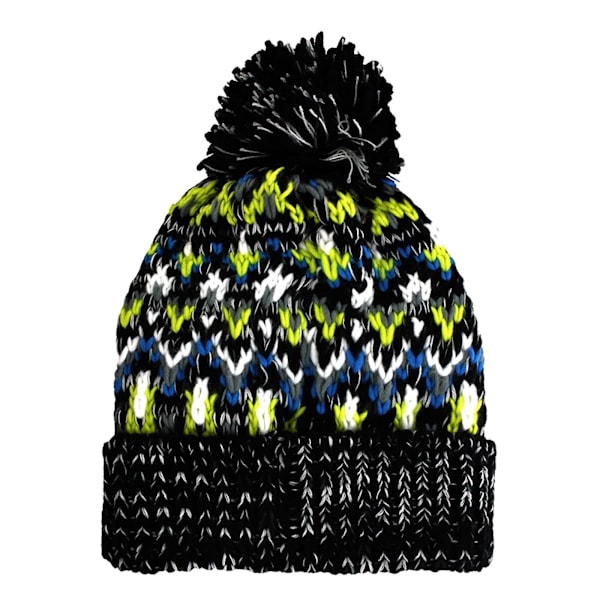 Beechfield Unisex Vuxen Blizzard Vinter Bobble Mössa En Storlek Li Liquorice Zing One Size