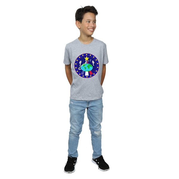 NASA Boys Classic Globe Astronauts T-Shirt 9-11 år Sports Grå Sports Grey 9-11 Years