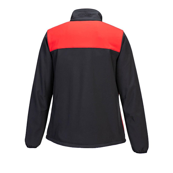 Portwest Dam/Damer 2-lagers Softshelljacka S Svart/Röd Black/Red S