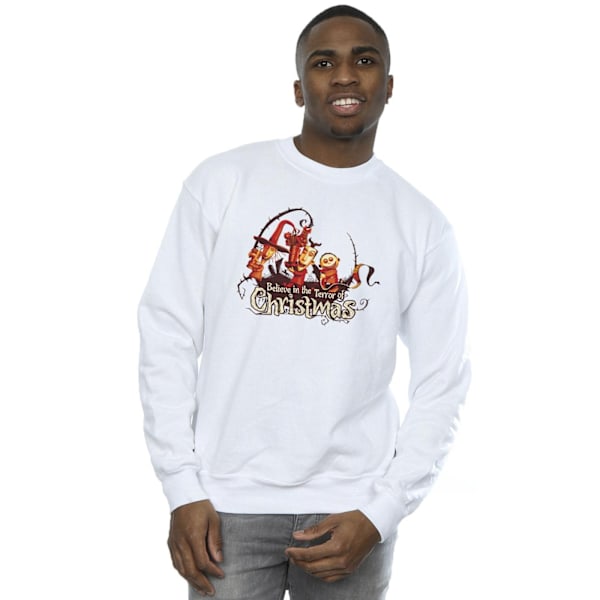 Disney Herr The Nightmare Before Christmas Christmas Terror Sweatshirt White L