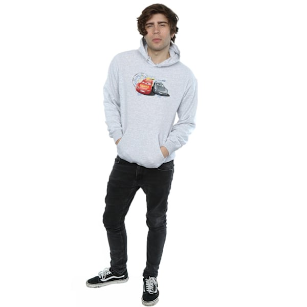 Disney Cars Lightning Vs Storm Hoodie M Sports Grey för män Sports Grey M