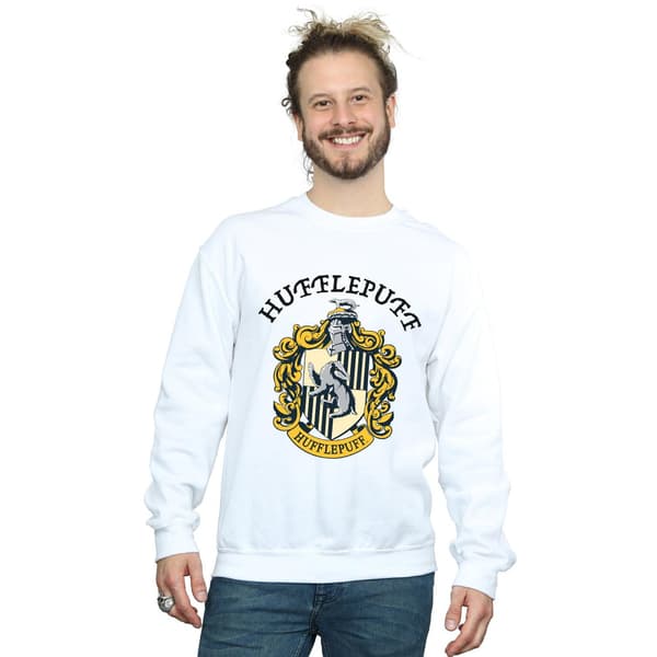 Harry Potter Herr Hufflepuff Tröja M Vit White M