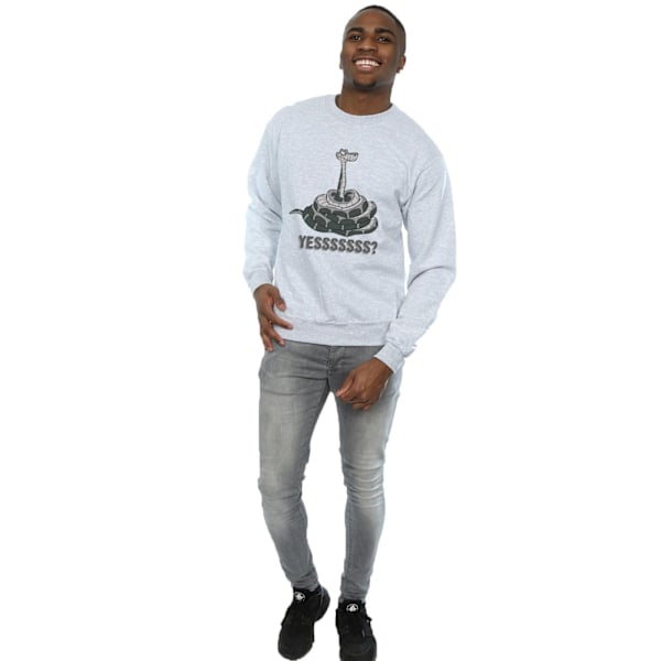 Disney Mens The Jungle Book Kaa Yesssss Sweatshirt XXL Sports G Sports Grey XXL