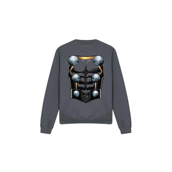 Thor Unisex Vuxen Kostym Sweatshirt M Kolgrå Charcoal M