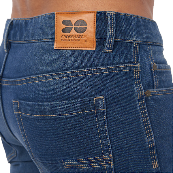 Crosshatch Mens Lampoons Slim Jeans 40R Stone Wash Stone Wash 40R