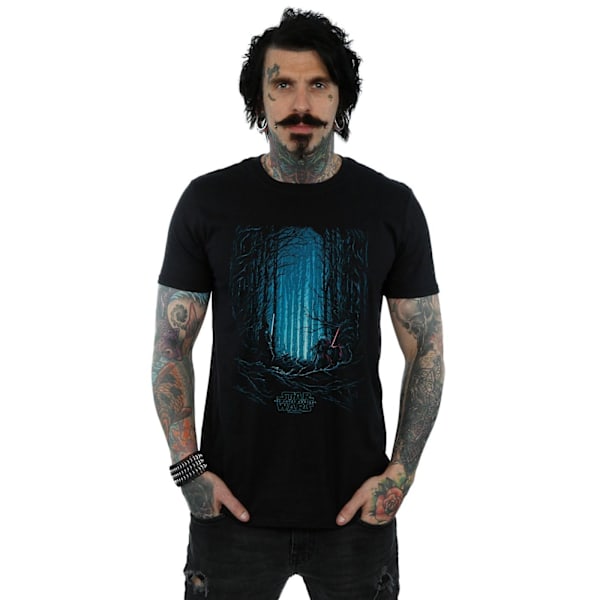 Star Wars: The Force Awakens Herr Kylo och Finn Art Poster T-shirt Black M