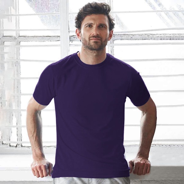 AWDis Cool Unisex Återvunnen T-shirt för Vuxna M Lila Purple M
