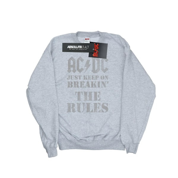 AC/DC Herr Just Keep On Breaking The Rules Sweatshirt S Sports Sports Grey S