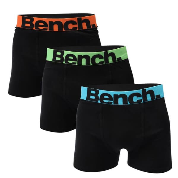 Bench Herr Action Logo Boxershorts (3-pack) L Svart Black L