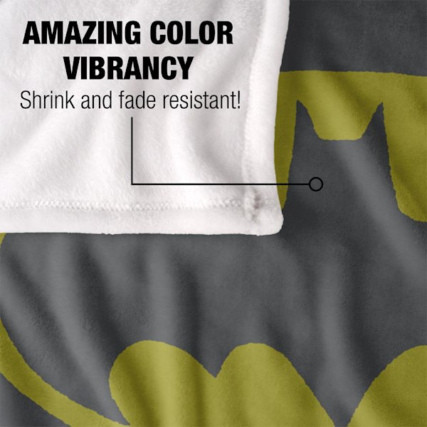 Batman Pappa Logotyp Filt One Size Flerfärgad Multicoloured One Size