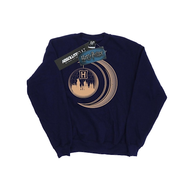 Harry Potter Herr Hogwarts Moon Sweatshirt L Marinblå Navy Blue L