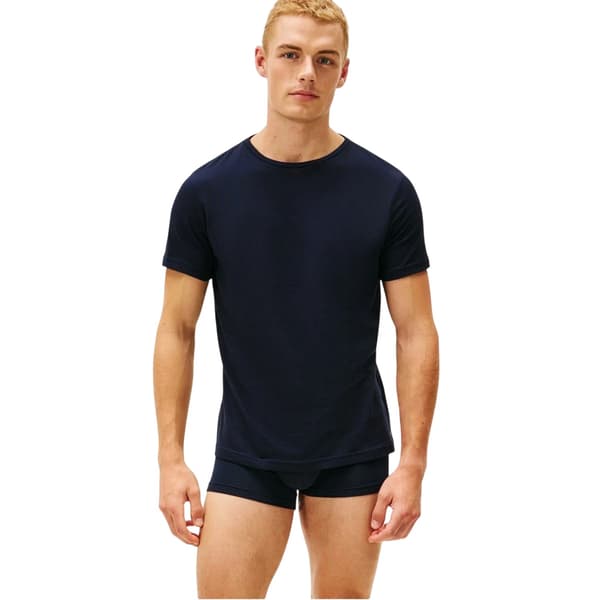 Tommy Hilfiger Herr Enfärgade Boxershorts (2-pack) M Vit/Marinblå White/Navy M