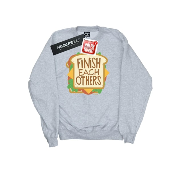 Disney Boys Wreck It Ralph Anna´s tröja Sweatshirt 5-6 år Sp Sports Grey 5-6 Years