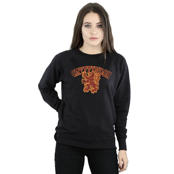 Harry Potter Dam/Kvinnor Gryffindor Sport Emblem Sweatshirt S Black S