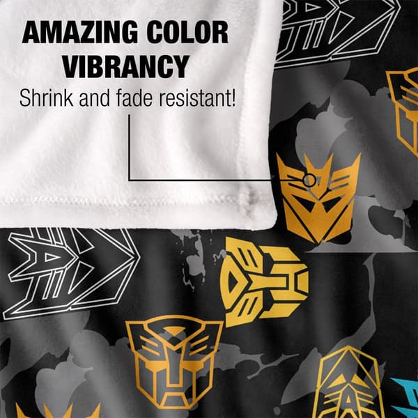 Transformers Filt med Upprepande Logotyp One Size Vit White One Size