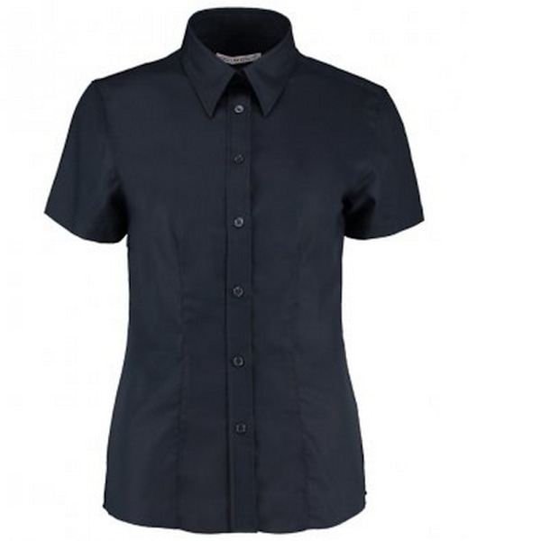 Kustom Kit Dam/Dam Short Sleeve Workwear Oxford Shirt 10 French Navy 10 UK