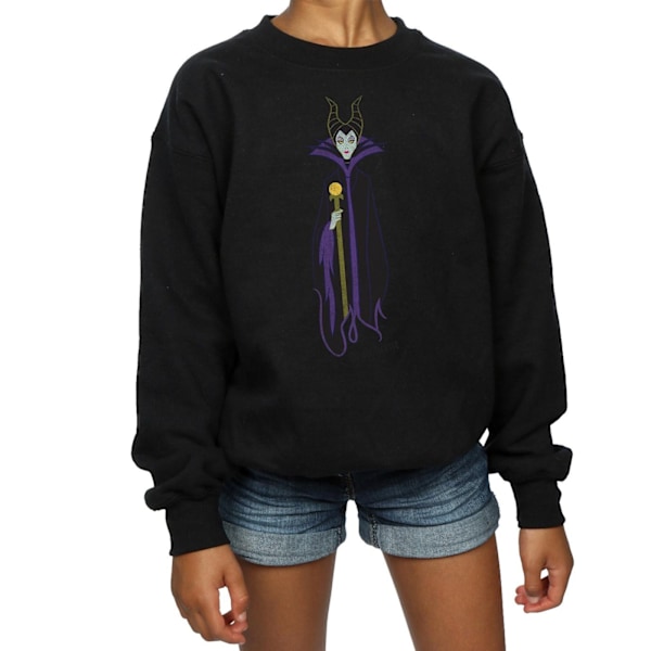 Disney Girls Sleeping Beauty Classic Maleficent Sweatshirt 9-11 Black 9-11 Years