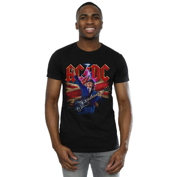 AC/DC Herr Angus Union Flag Lightning T-shirt 4XL Svart Black 4XL