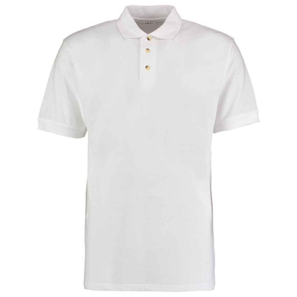Kustom Kit Herr Arbetskläder Heather Pikétröja S Vit White S
