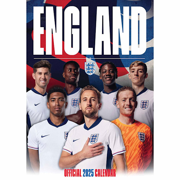 England FA Väggkalender 2025 A3 En Storlek Flerfärgad Multicoloured One Size