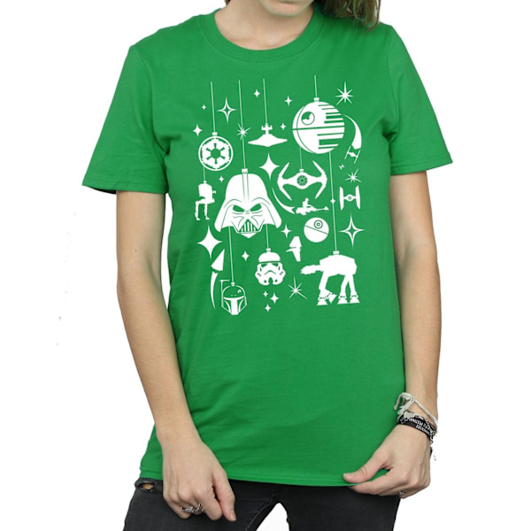 Star Wars Dam/Damer Juldekorationer Bomull Boyfriend Irish Green XXL