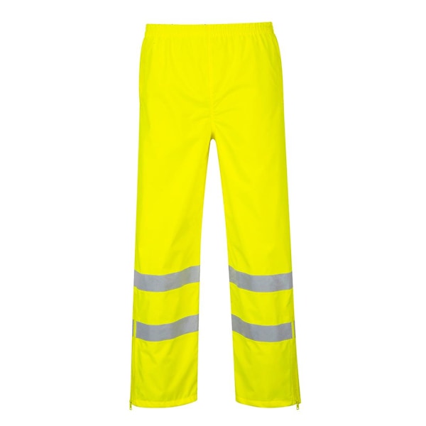 Portwest Hi-Vis andningsbara regnbyxor för män L R Gul Yellow L R