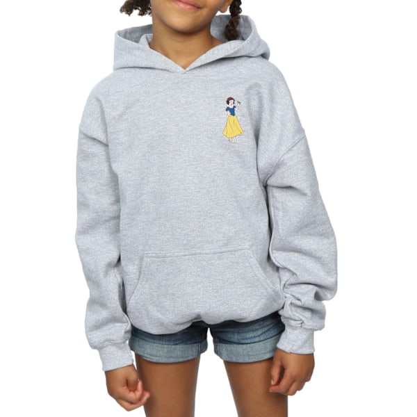 Disney Princess Girls Snövit Bröst Hoodie 12-13 År Sport Sports Grey 12-13 Years