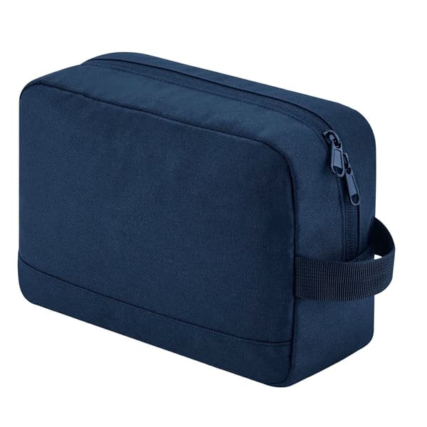 Bagbase Essential Recycled Toiletry Bag One Size Navy Blue Navy Blue One Size