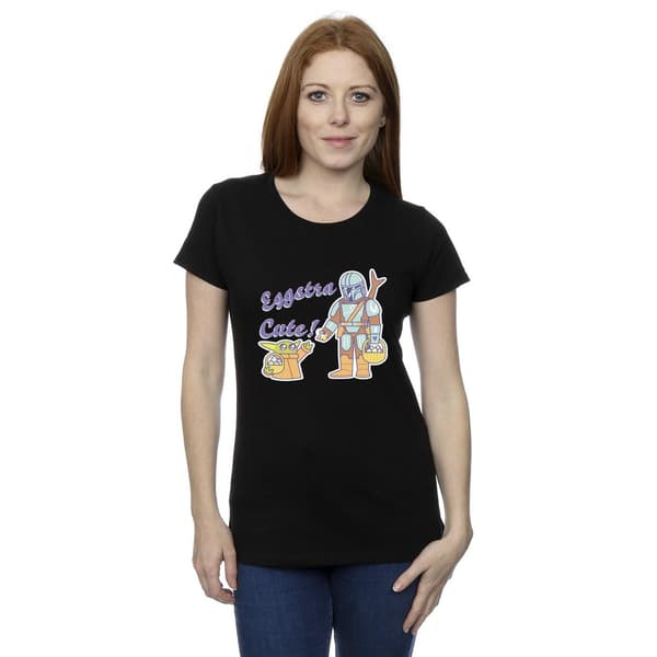Star Wars Dam/Dam The Mandalorian Eggstra Cute Grogu Bomull Black XL
