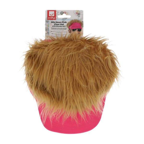 Smiffys 80-tals Neon Kostymhatt En Storlek Rosa Pink One Size